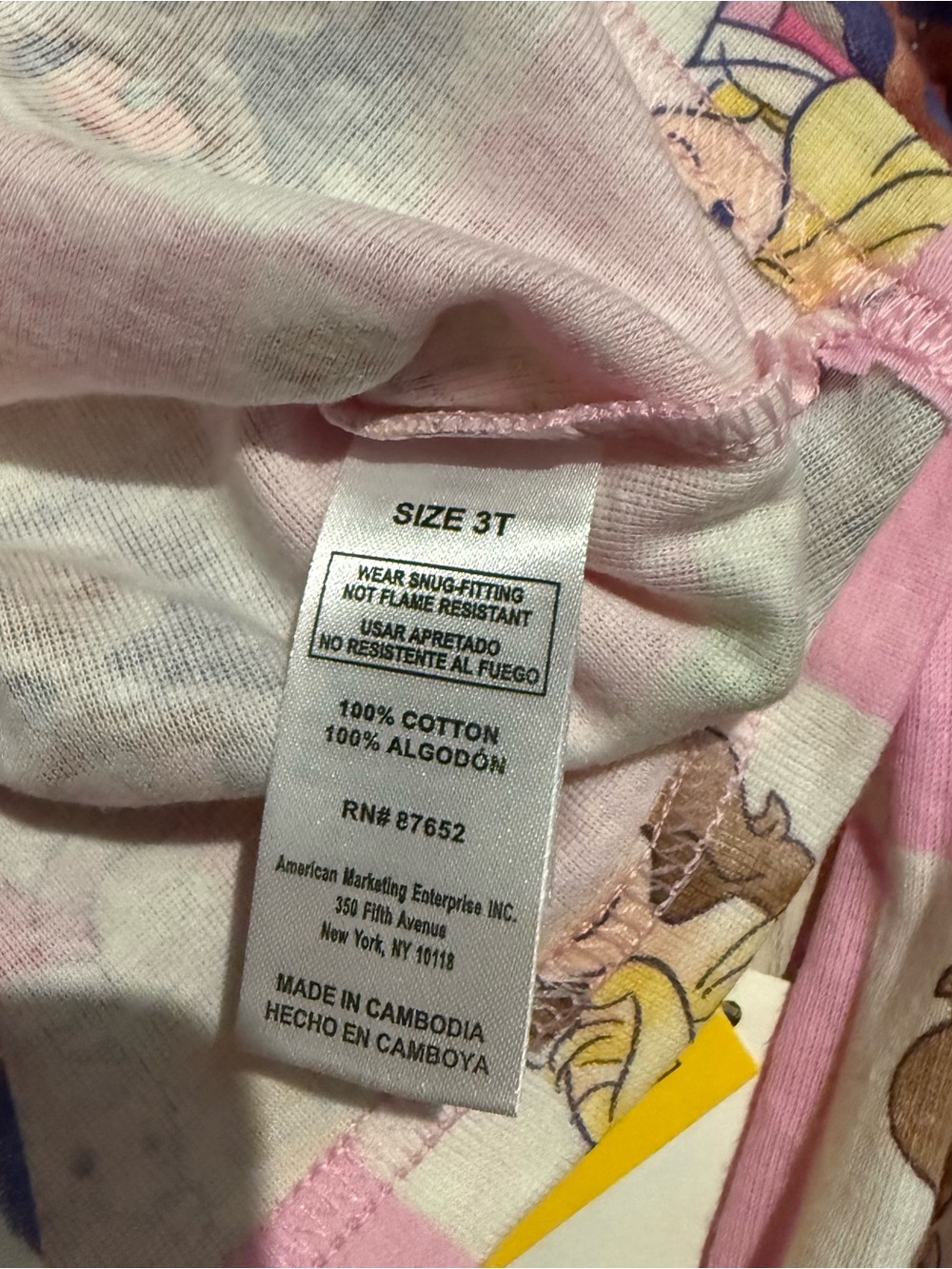 Disney Princess Girls 3T 4 Piece Cotton Pajama Set NWT - Picture 12 of 13